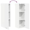 vidaXL Armoire suspendue Blanc 30 x 31 x 100 cm Bois d'ing&eacute;nierie