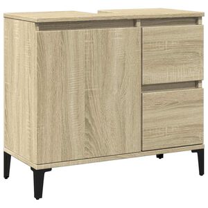 vidaXL Armoire salle de bain ch&ecirc;ne sonoma 65x33x60 cm