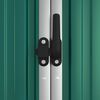 vidaXL Abri à outils de jardin Vert 225x89x161 cm Acier galvanisé