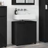 vidaXL Armoire de lavabo de salle de bain Noir 60 x 30 x 60 cm