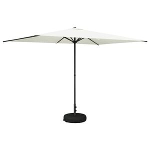 vidaXL Parasol de jardin avec base 200 x 300 cm Polyester