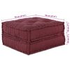 vidaXL Canapé modulaire 2 pcs Marron 140 x 70 x 36 cm tissu