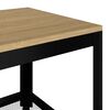 vidaXL Table basse Marron clair et noir 90x45x45 cm MDF et fer
