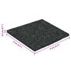 vidaXL Tapis de patio en granulat de caoutchouc Noir 9 x 9 x 0,3 cm