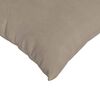 vidaXL Coussins de canap&eacute; 2 pcs Taupe 50 x 30 cm tissu