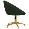 vidaXL Chaise de salle &agrave; manger Vert fonc&eacute; Velours