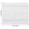 vidaXL Chiffon de nettoyage 10 pcs blanc et des rayures vertes 50x60cm