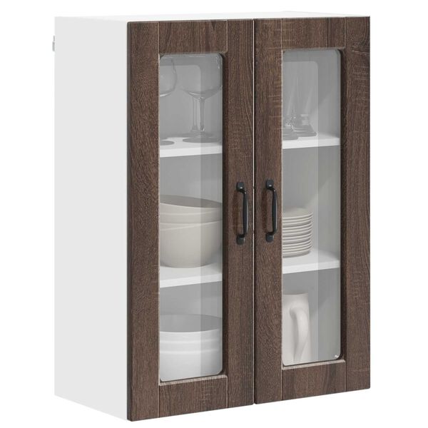vidaXL Armoire de cuisine Ch&ecirc;ne brun 60 x 31 x 80 cm Bois d'ing&eacute;nierie