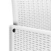 vidaXL Chaise de jardin 4 pcs Blanc 53 x 49 x 85 cm Polypropyl&egrave;ne