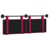 vidaXL T&ecirc;te de lit suspendue Bordeaux 150 x 55 x 5 cm Velours