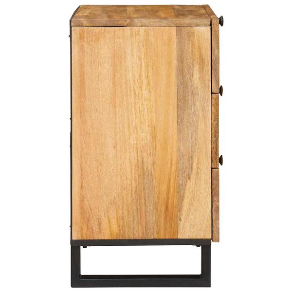 vidaXL Cabinet de chevet Naturel 50 x 33 x 62 cm Bois de mangue massif