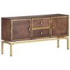 vidaXL Buffet 120x29x60 cm Bois de manguier massif