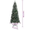 vidaXL Sapin de Noël artificiel avec 300 LED Vert 76 x 76 x 180 cm
