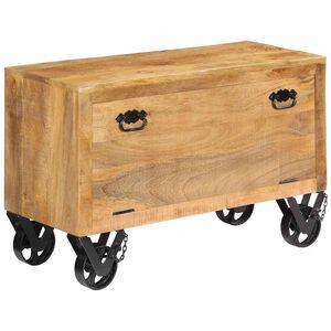 vidaXL Armoire &agrave; chaussures 86x35x55 cm Bois de manguier solide