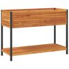 vidaXL Jardini&egrave;re et &eacute;tag&egrave;re 110x45x80cm bois massif d'acacia et acier