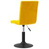 vidaXL Tabouret de bar Jaune moutarde Velours