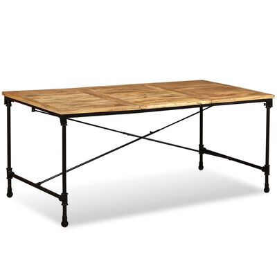 vidaXL Table de salle à manger Bois de manguier massif 180 cm