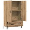 vidaXL Buffet ch&ecirc;ne artisanal 70x31x115 cm bois d'ing&eacute;nierie
