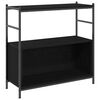 vidaXL &Eacute;tag&egrave;re 80 x 30 x 78,5 cm Bois d'ing&eacute;nierie Ch&ecirc;ne noir