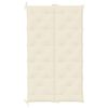 vidaXL Coussin de banc de jardin blanc crème tissu oxford