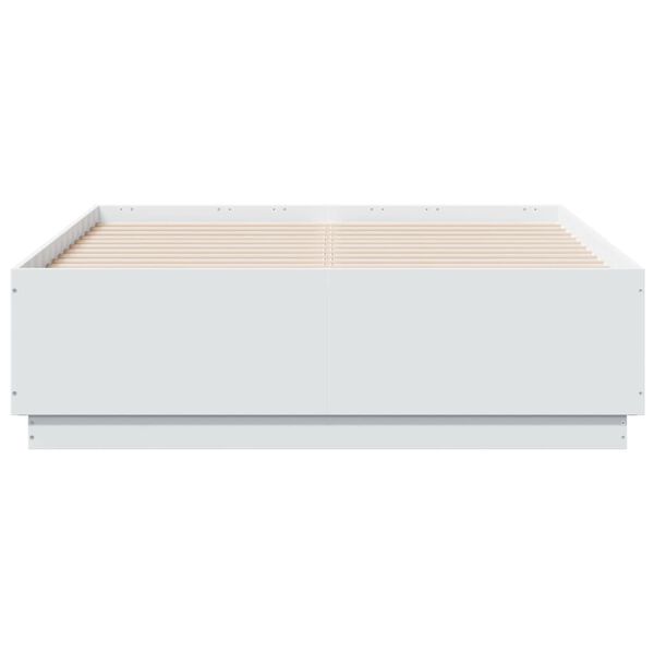 vidaXL Cadre de lit sans matelas blanc 120x190 cm