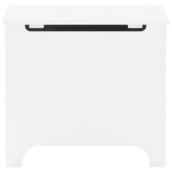 vidaXL Boîte de rangement avec couvercle RANA blanc bois massif de pin