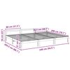 VidaXL Cadre de lit familial sans matelas 240x200cm bois massif de pin