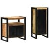 vidaXL Ensemble de mobilier de salle de bain avec étagère 2 pcs