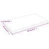 vidaXL Dessus de table bois chêne massif traité bordure assortie