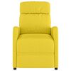 vidaXL Fauteuil inclinable Jaune clair Tissu