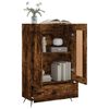 vidaXL Buffet haut ch&ecirc;ne fum&eacute; 69,5x31x115 cm bois d'ing&eacute;nierie
