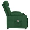 vidaXL Fauteuil inclinable &eacute;lectrique Vert fonc&eacute; Tissu