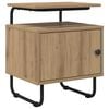 vidaXL Table de chevet Ch&ecirc;ne artisanal Bois d'ing&eacute;nierie