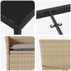 vidaXL Ensemble de salle &agrave; manger pour jardin 7 pcs Beige polyrotin