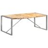 vidaXL Table &agrave; manger 200x100x75 cm Bois de manguier massif brut
