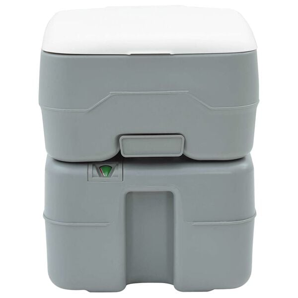 vidaXL Toilette de Camping Gris 41,5 x 36,5 x 42 cm