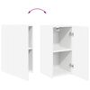 vidaXL Ensemble de meuble TV mural 4 pcs Blanc Bois d'ing&eacute;nierie