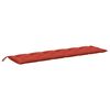 vidaXL Coussin de banc de jardin rouge m&eacute;lang&eacute; 200x50x7 cm tissu