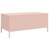 vidaXL Table basse rose 101,5x50x43,5 cm acier laminé à froid