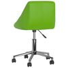vidaXL Chaises pivotantes &agrave; manger lot de 4 vert similicuir