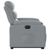vidaXL Fauteuil inclinable &eacute;lectrique gris clair tissu