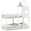 vidaXL Lit superpos&eacute; sans matelas blanc 90x190 cm bois de pin massif