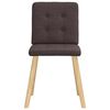 vidaXL Chaises à manger lot de 2 marron foncé tissu