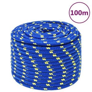 vidaXL Corde de bateau Bleu 12 mm 100 m Polypropyl&egrave;ne