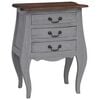 vidaXL Table de chevet bois d'acajou massif 48x35x64 cm