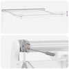 vidaXL Cadre d'auvent Blanc 350 x 250 cm Aluminium