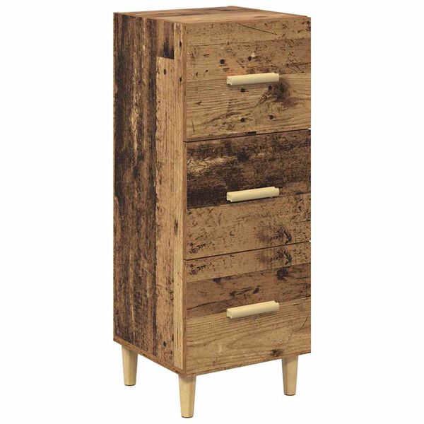 vidaXL Buffet Bois ancien 34,5 x 34 x 90 cm Bois d'ing&eacute;nierie