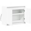 vidaXL Buffet avec LED blanc 72x34x61 cm bois d'ingénierie
