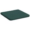 vidaXL Coussins de siège 4 pcs Vert foncé 40 x 40 x 3 cm tissu