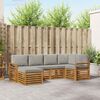 vidaXL Ensemble de canap&eacute; d'angle 6 pcs Gris Naturel et Clair